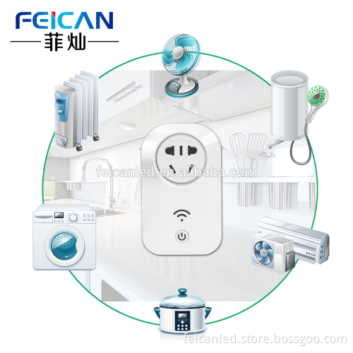 FEICAN LED Alibaba express turkey Wifi remote control extension sockets switches 2200W outlets smart phone control